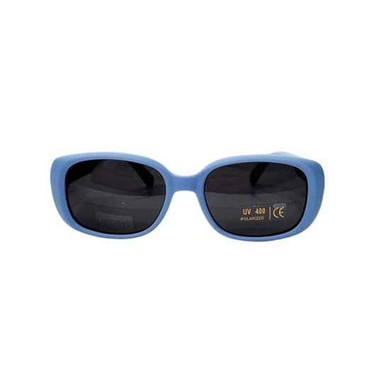 Kids UV Polarised Sunglasses front view in Ocean Blue