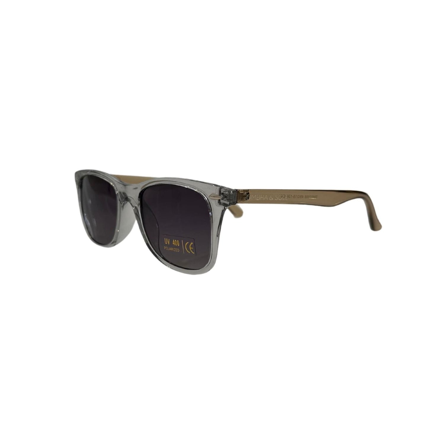 angle view of clear two tone UV Polarised frames