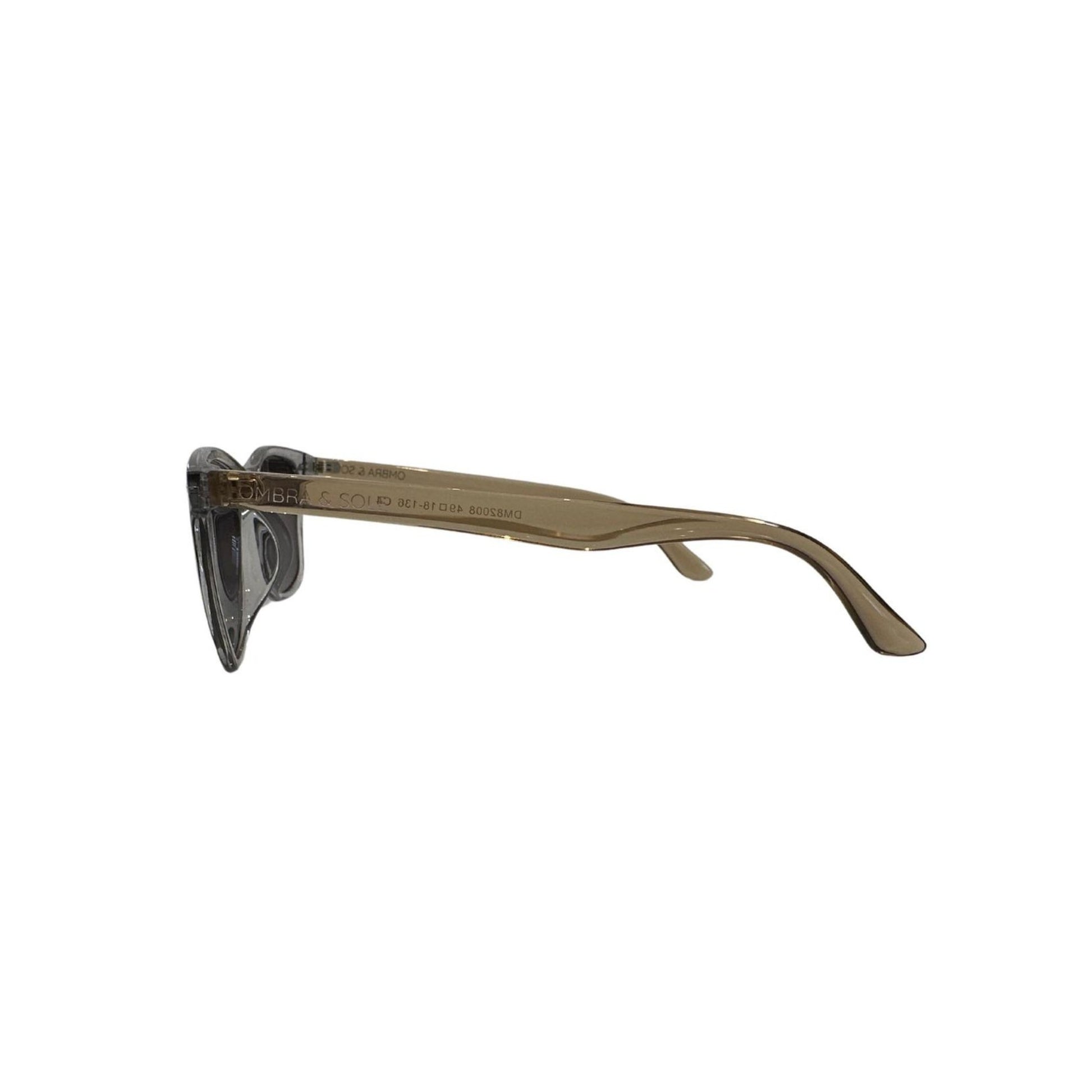 side view of clear two tone UV Polarised frames