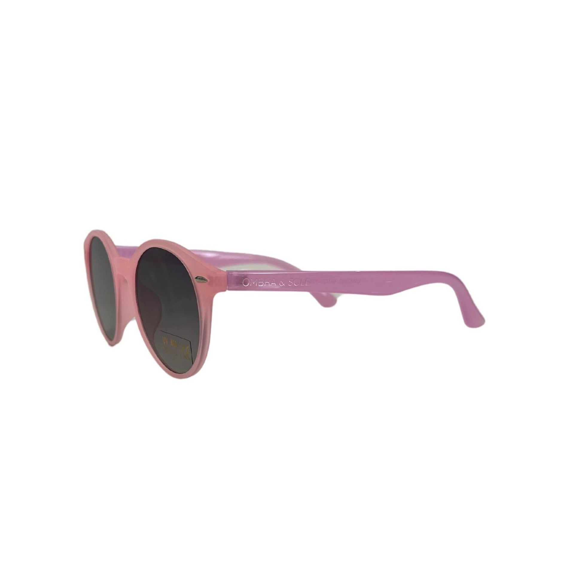 angle view of Pink sunglasses UV Polarised for teens