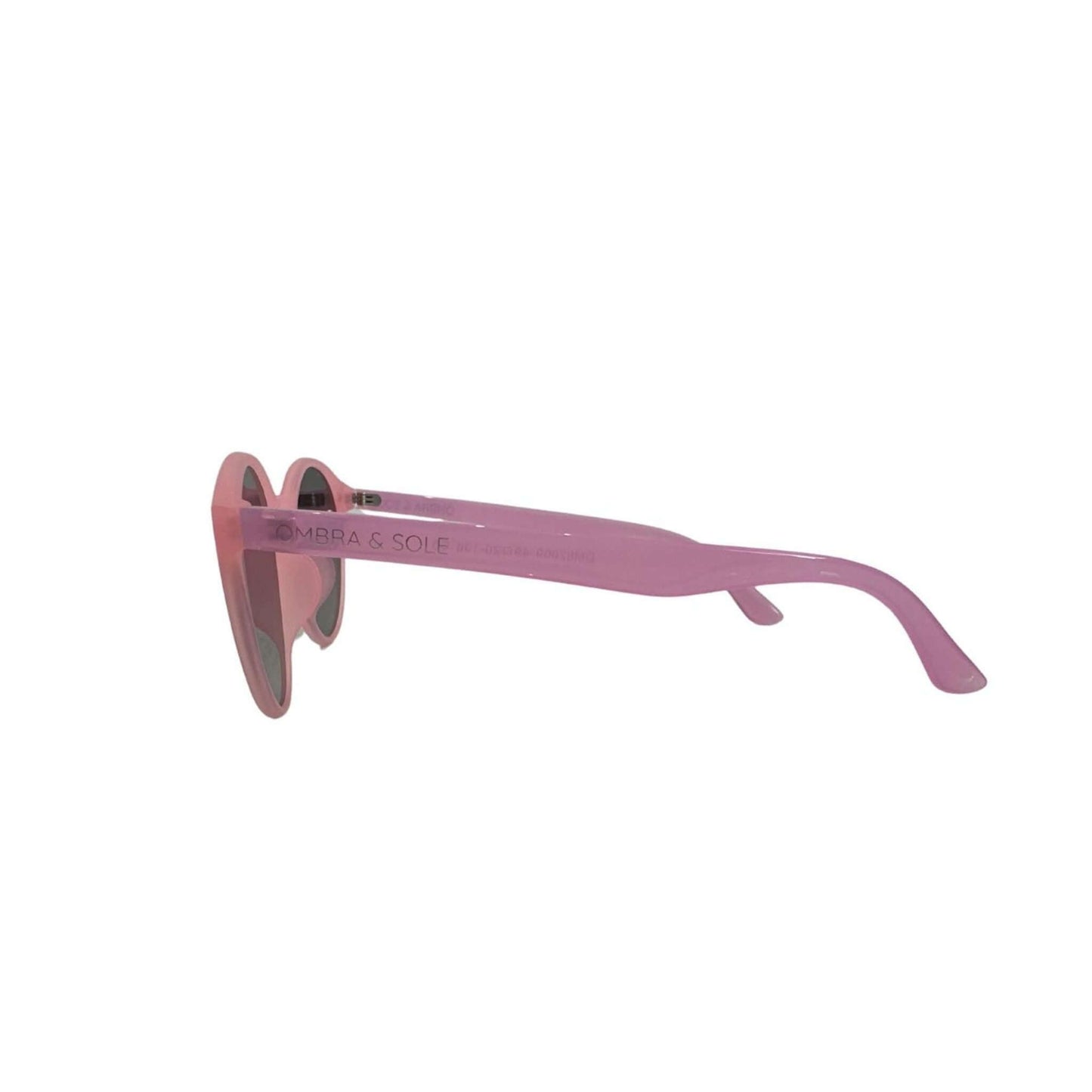 side view of Pink sunglasses UV Polarised for teens