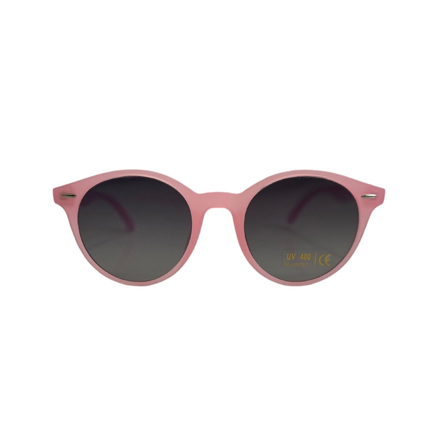 front view of Pink sunglasses UV Polarised for teens