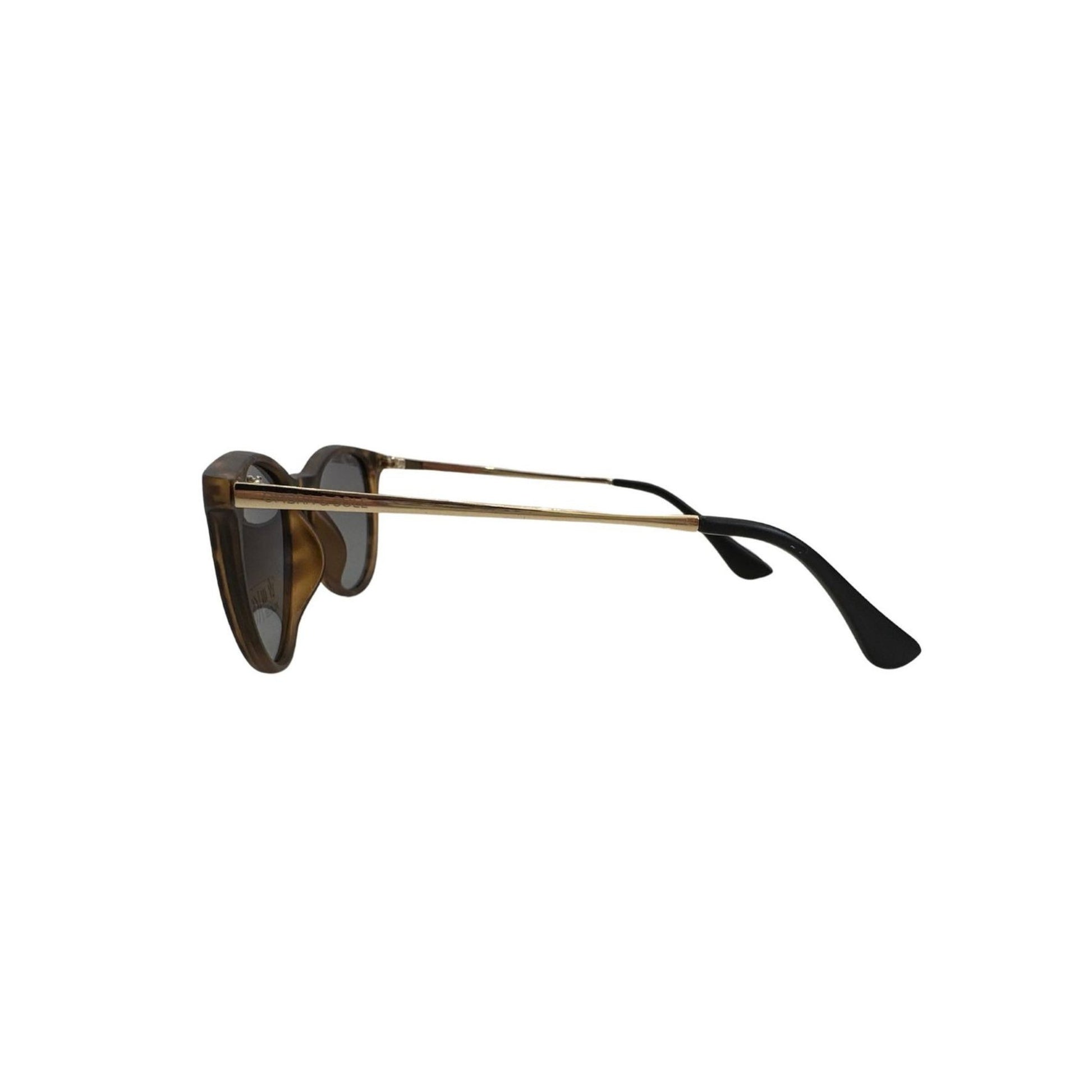 side view of kids polarised UV tortoise shell sunglasses