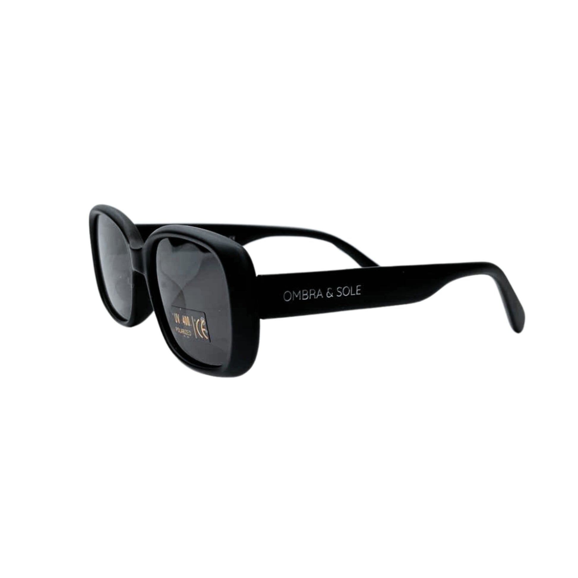 angle view of kids sunglasses showing flexible frames