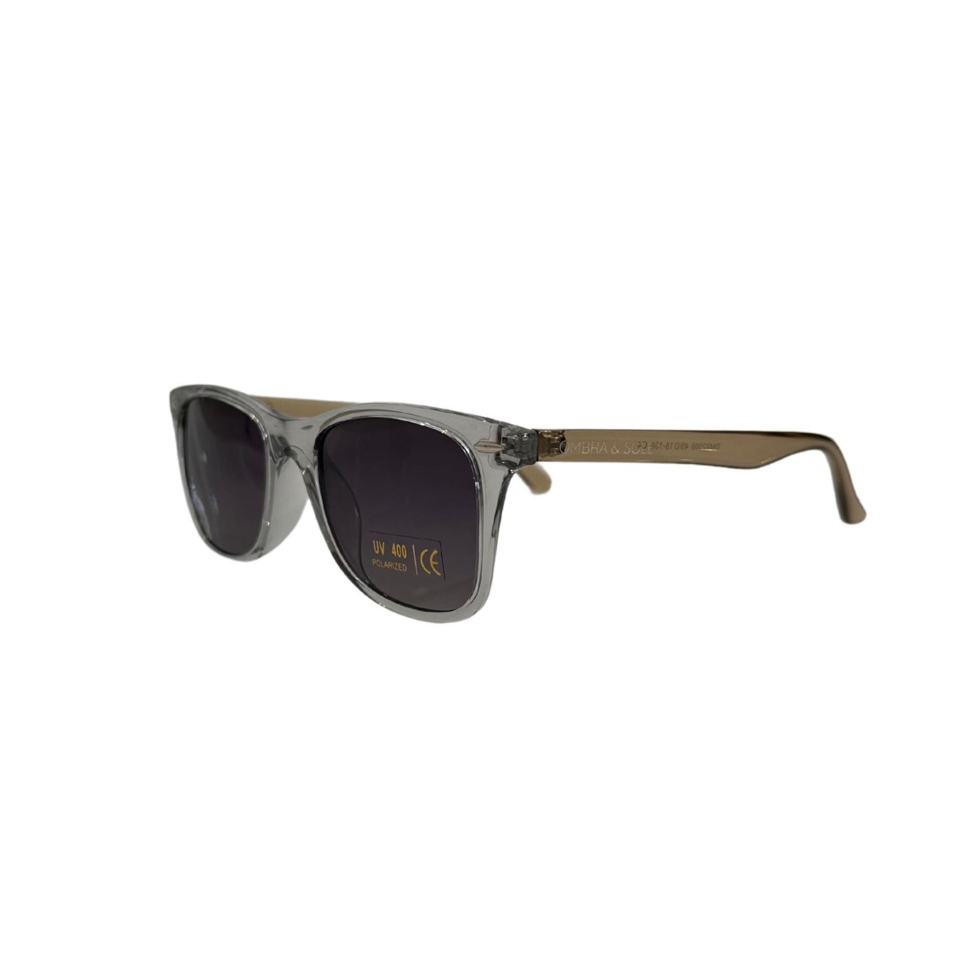 angle view of clear two tone UV Polarised frames